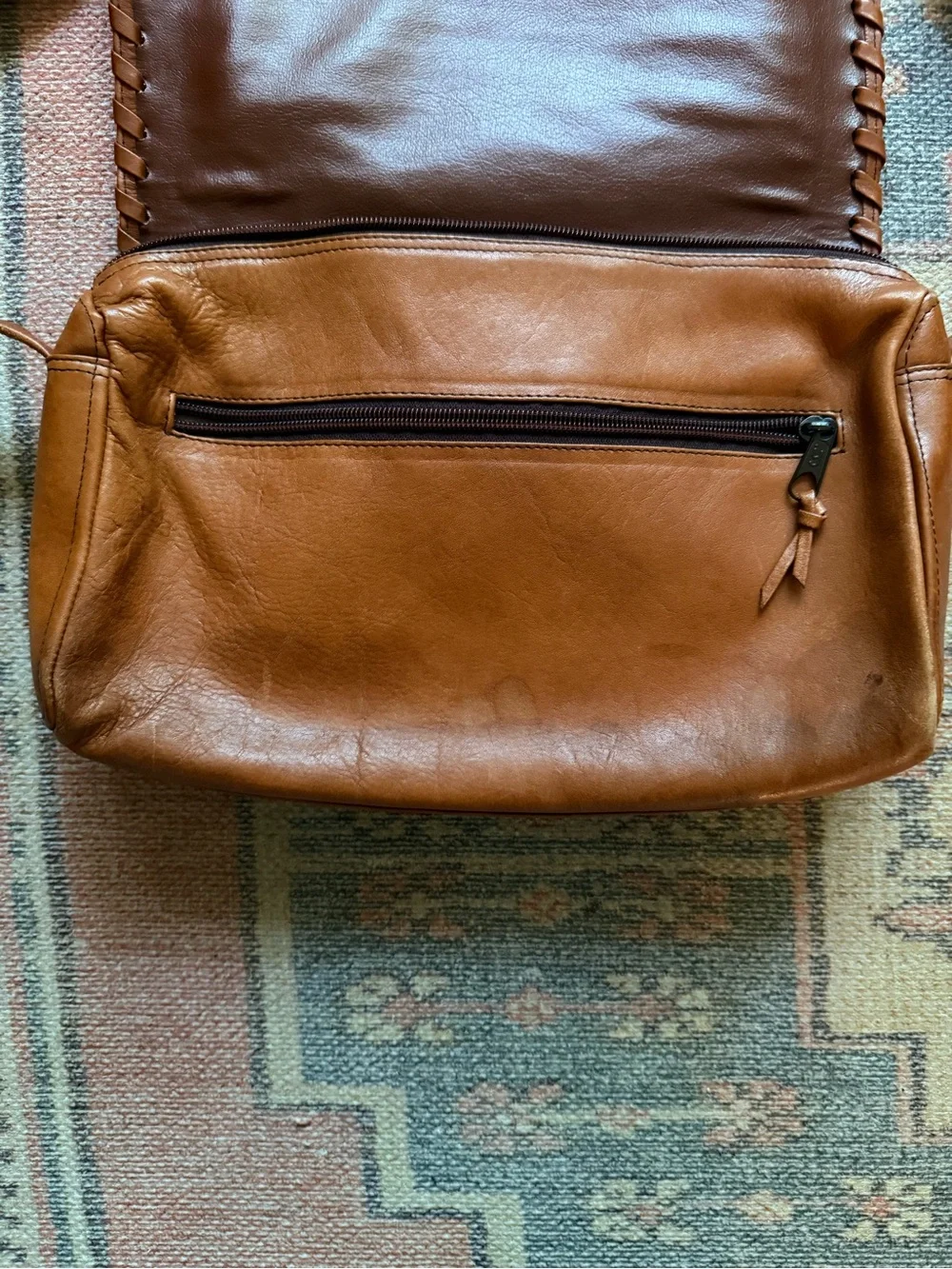 Vintage Saddle by Sabina Leather Crossbody